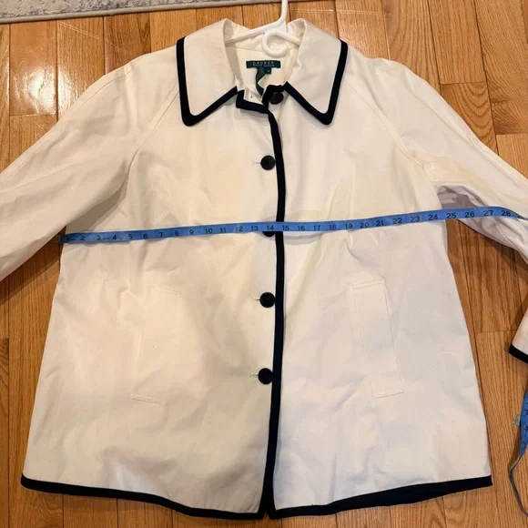 Lauren Ralph Lauren White Professional Jacket with Black Trim - Picture 8 of 8